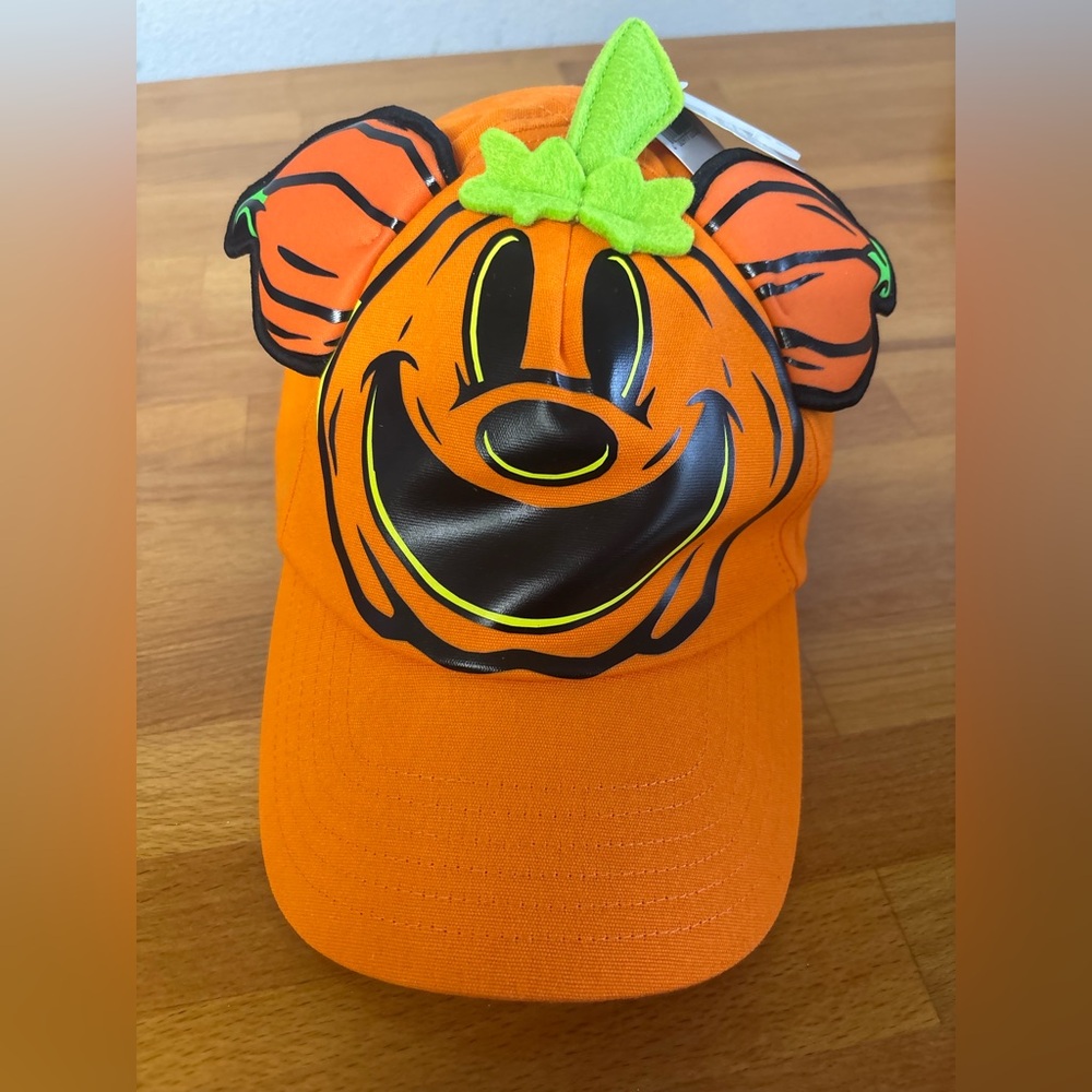 1. Disney Parks Mickey Mouse Halloween Pumpkin Hat NWT